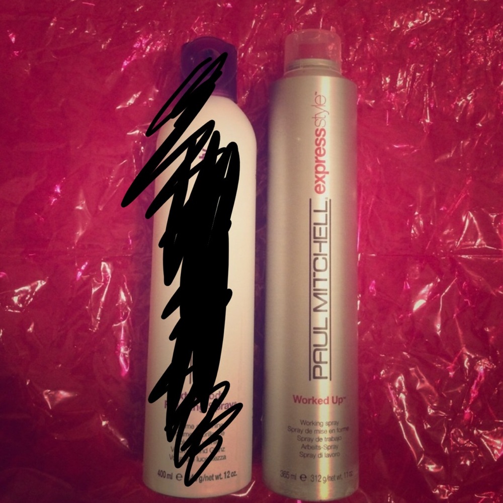 Worked up hair spray